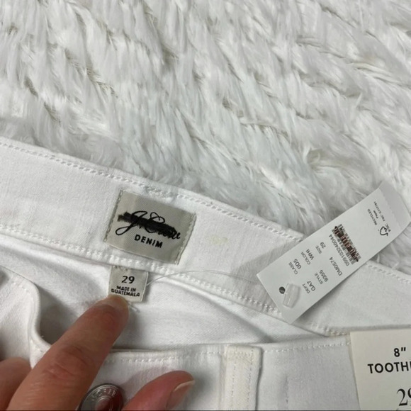 New with Defects J Crew 8” Toothpick Jeans White - Picture 4 of 10
